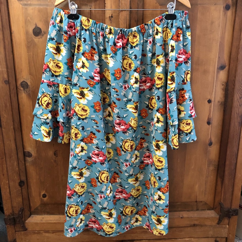 Floral Off-Shoulder Dress